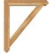 Ekena Millwork Traditional Arts and Crafts Rough Sawn Bracket w/ Offset Brace, Western Red Cedar, 6"W x 34"D x 40"H BKT0604X34X40TRA03RWR - alternate 3